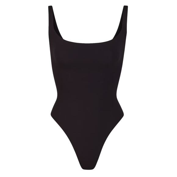 NWT SKIMS Fits Everybody Square Neck Bodysuit - Onyx | Size XS - Picture 2 of 3